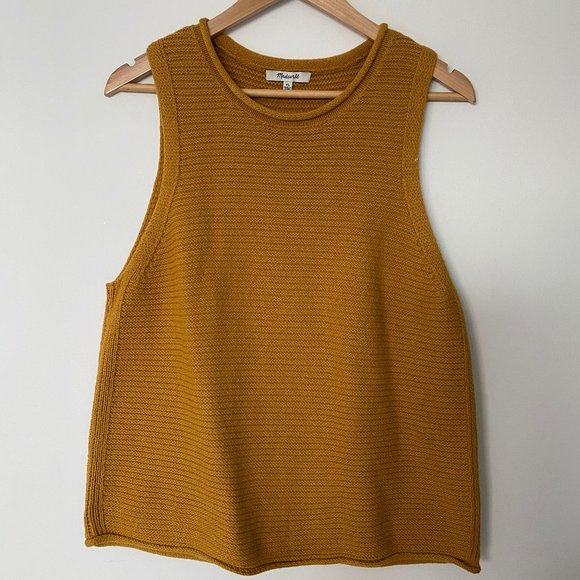 Madewell Tops - Mustard Sweater Tank